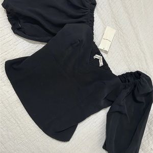 Abercrombie Black Off-Shoulder Top
